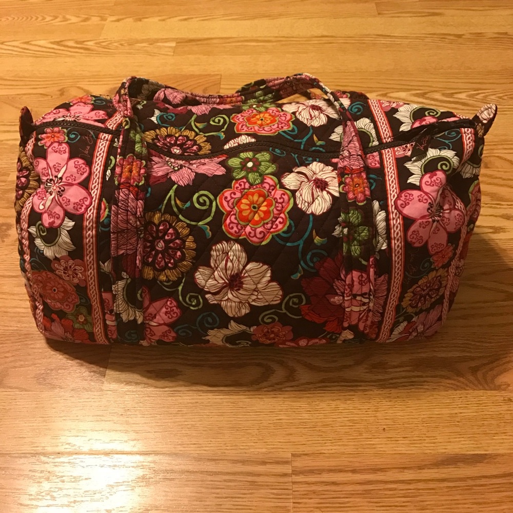 Vera Bradley Floral Bag - Pink and Brown